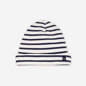 Bonnet marin rayé mixte 100% coton biologique pour enfants et adultes