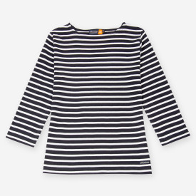 Crouesty women's sailor top with 3/4 sleeves in organic cotton All'Océan