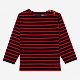 Children's sailor top in thick organic cotton 300 grams SHRIMP