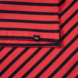 Marinière Crevette enfant | Coton biologique épais 300 grammes – All’Océan