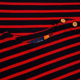 Children's sailor top in thick organic cotton 300 grams SHRIMP