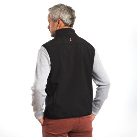 Veste sans sales manche softshell homme