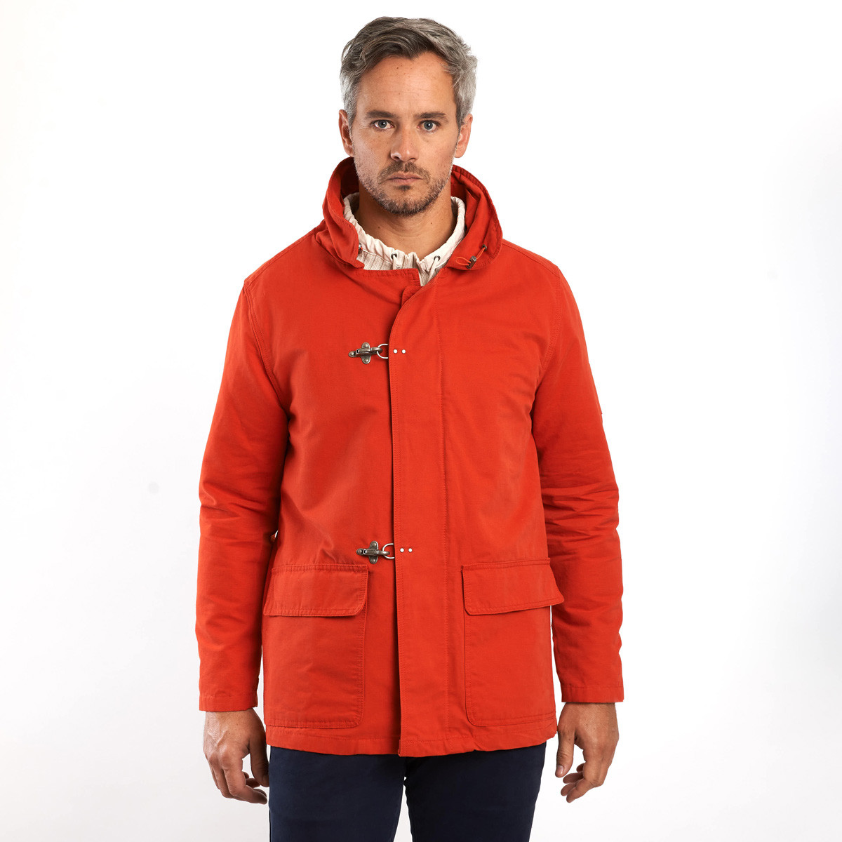 parka homme tissu