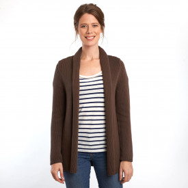 gilet marron chocolat femme