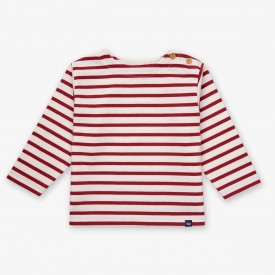 Children's sailor top in thick organic cotton 300 grams SHRIMP