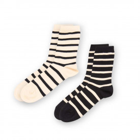 Lot chaussettes rayées