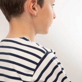 Children's sailor top in thick organic cotton 300 grams SHRIMP