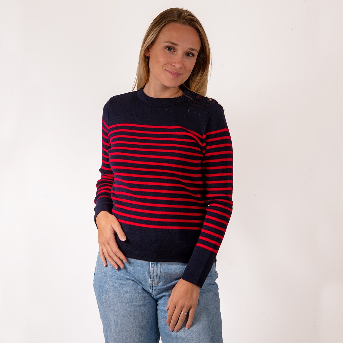 Pull marin rayé Sauzon