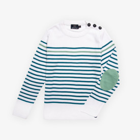 pull marin avec coudières