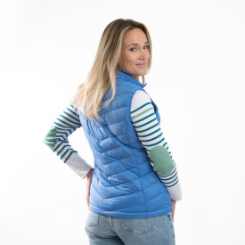 Doudoune plume sans top manche femme
