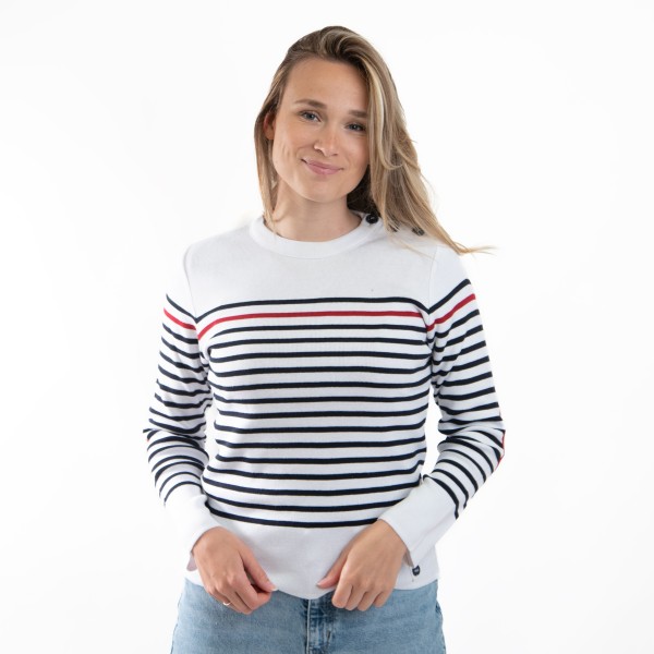 Pull Blanc Pimkie Taille 36 En Coton Et Acrylique - Très Bon état