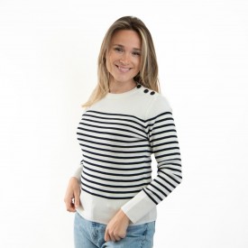 Pull marin rayé Sauzon