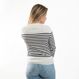 Pull marin rayé Sauzon