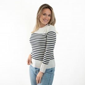 Pull marin rayé Sauzon