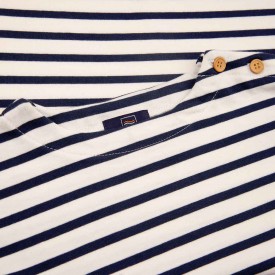 Children's sailor top in thick organic cotton 300 grams SHRIMP
