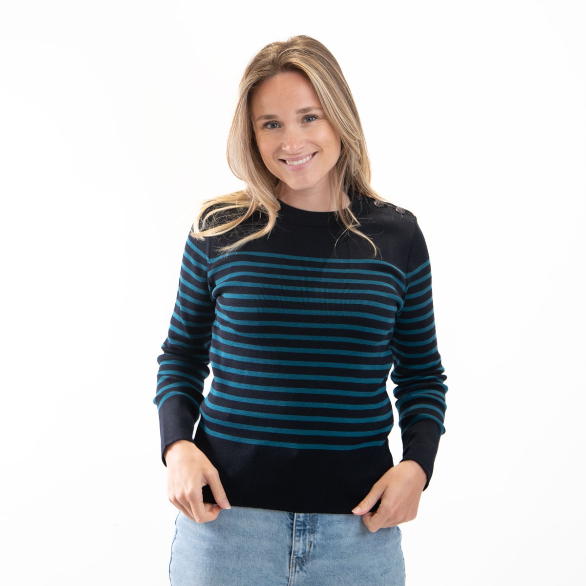 Pull marin pour femme avec laine mérinos ANDROMEDE - Hublot Mode Marine  Nice - Femme/Pull - hublot-mode-marine-nice