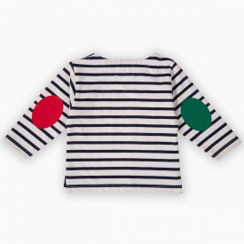 Children's sailor top in thick organic cotton 300 grams SHRIMP