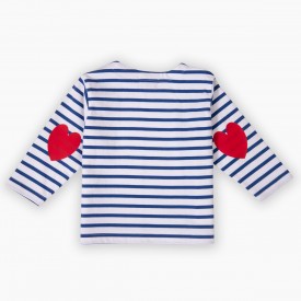 Children's sailor top in thick organic cotton 300 grams SHRIMP