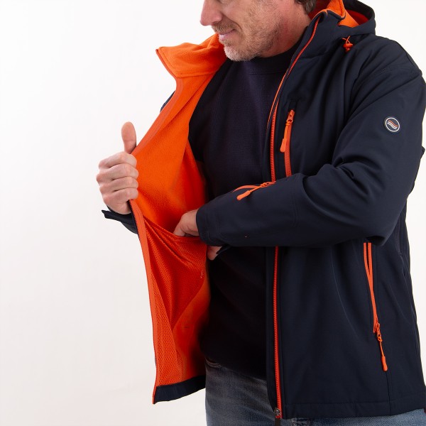 Petite Veste En Vinyle Bleu Contrastée À Doublure Imitation Mouton Et