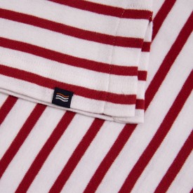 Crouesty women's classic sailor top with 3/4 sleeves in organic cotton