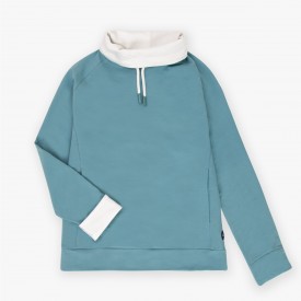 Sweat raglan col montant