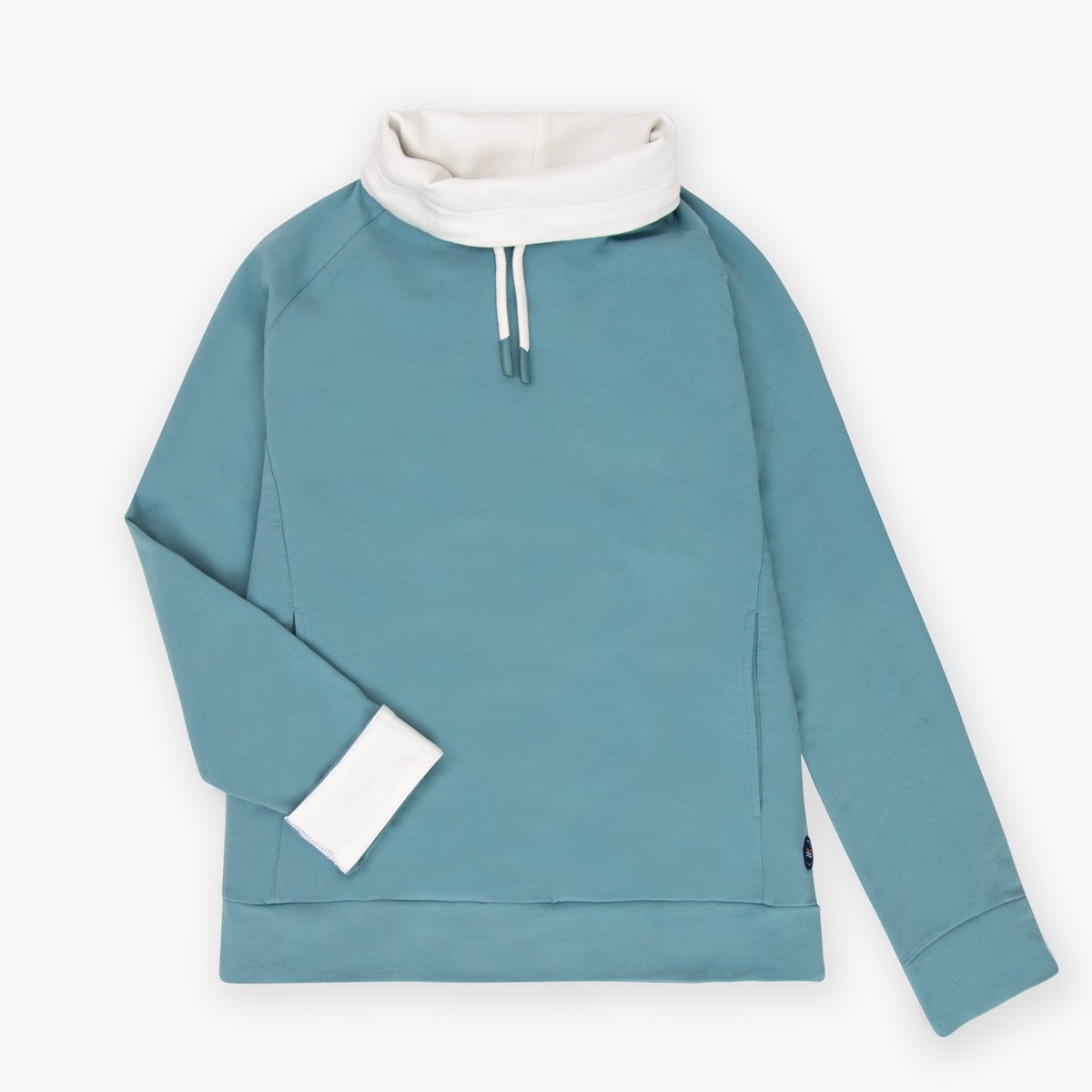 Sweat raglan col montant