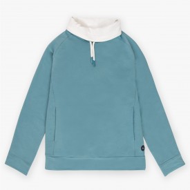 Sweat raglan col montant