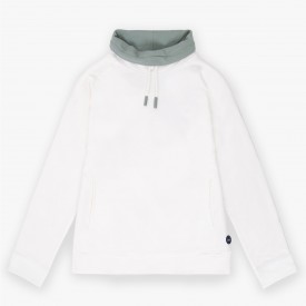 Sweat raglan col montant