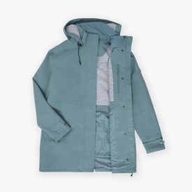 Trench imperméable doublée et respirante 