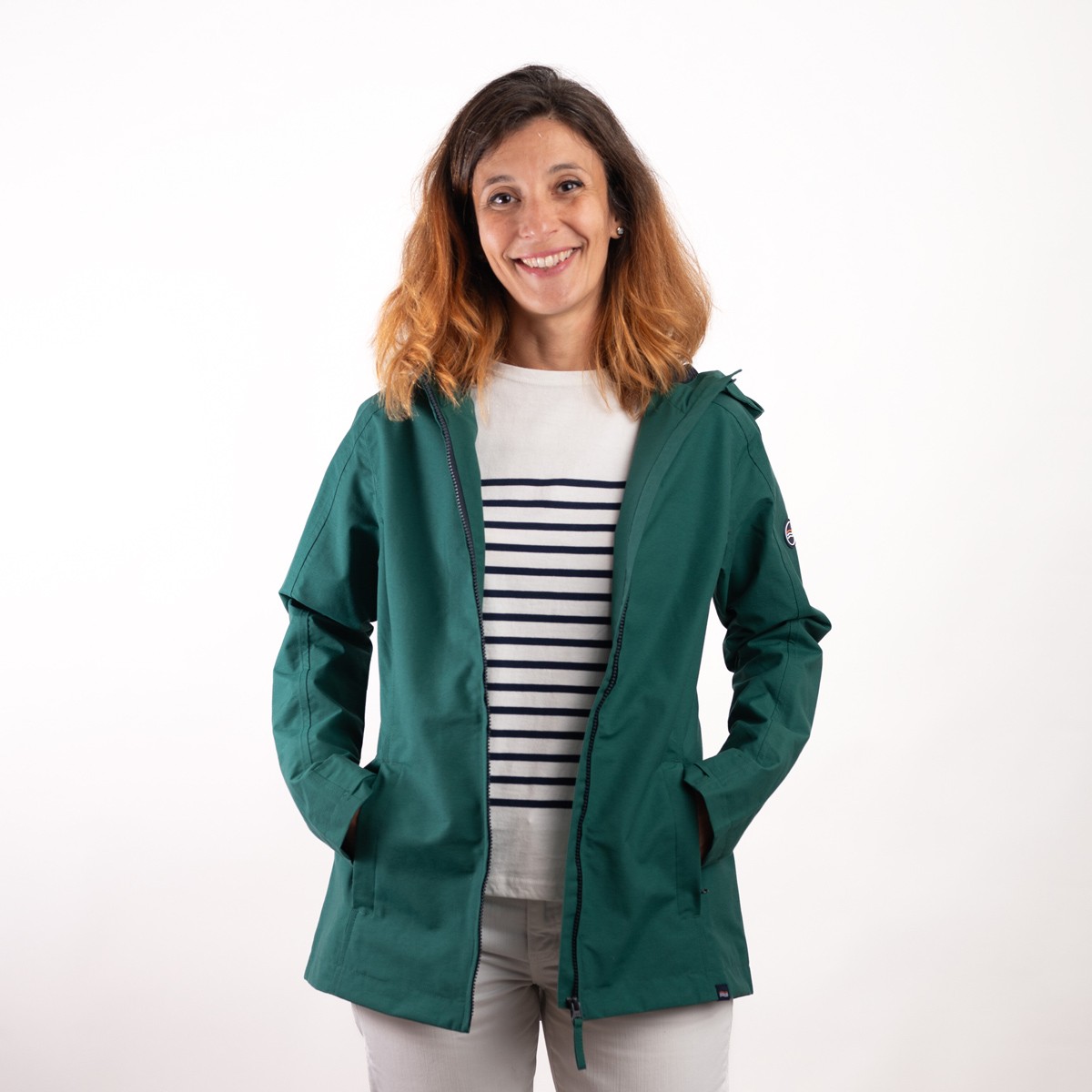 Parka Femme Sans Capuche – Manteau D’hiver Léger Et Chaud – Coupe Cintrée – Poches Fermeture éclair