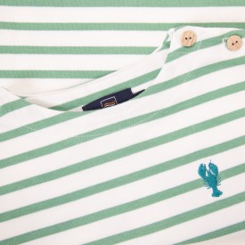 Children's sailor top in thick organic cotton 300 grams SHRIMP