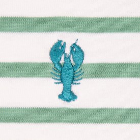 Children's sailor top in thick organic cotton 300 grams SHRIMP