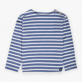 Children's sailor top in thick organic cotton 300 grams SHRIMP