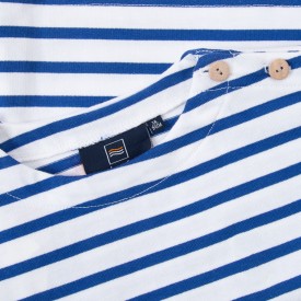 Children's sailor top in thick organic cotton 300 grams SHRIMP