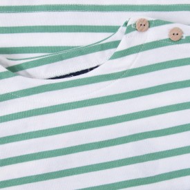 Children's sailor top in thick organic cotton 300 grams SHRIMP
