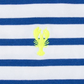 Children's sailor top in thick organic cotton 300 grams SHRIMP