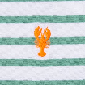 Children's sailor top in thick organic cotton 300 grams SHRIMP