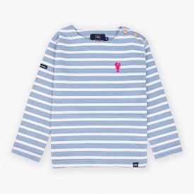 Children's sailor top in thick organic cotton 300 grams SHRIMP
