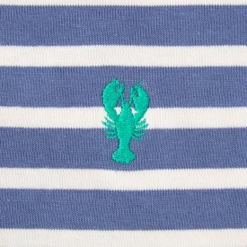 Marinière Crevette enfant | Coton biologique épais 300 grammes – All’Océan