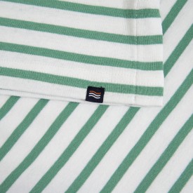 Crouesty women's classic sailor top with 3/4 sleeves in organic cotton