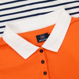 Manille – Robe polo marinière femme