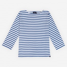 Crouesty women's sailor top with 3/4 sleeves in organic cotton All'Océan