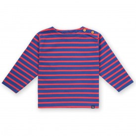 Marinière Crevette enfant | Coton biologique épais 300 grammes – All’Océan