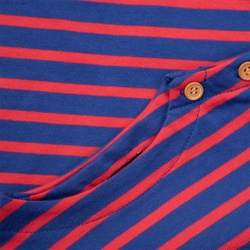 Marinière Crevette enfant | Coton biologique épais 300 grammes – All’Océan