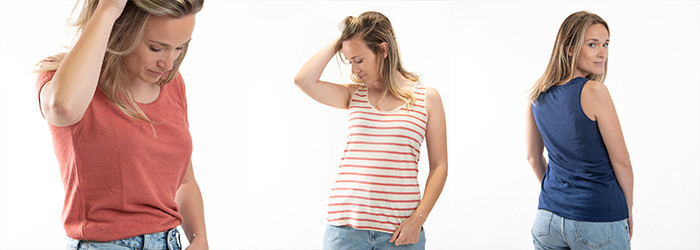 Women's striped t-shirts & tank tops
