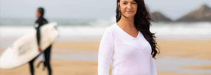 Women's marine & striped jumpers