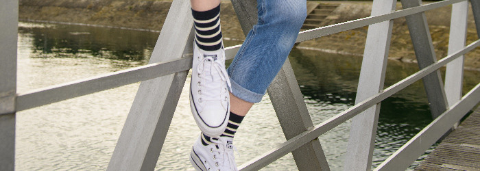 Striped belts & socks