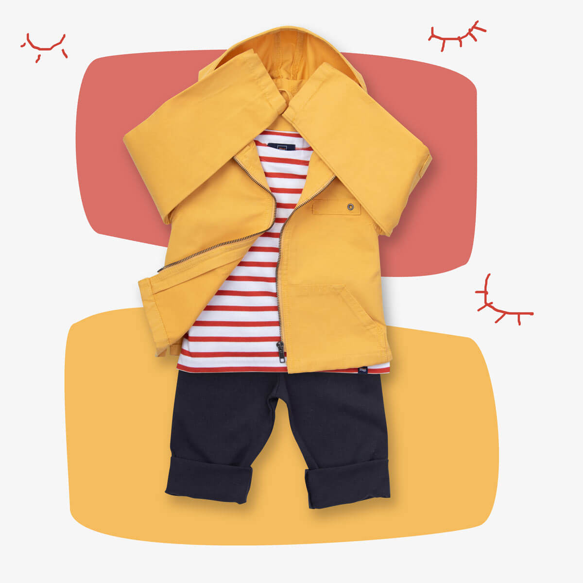 Look enfant clin d'oeil marin