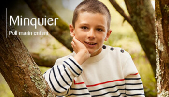 Look enfant  : Minquier, le pull marin enfant